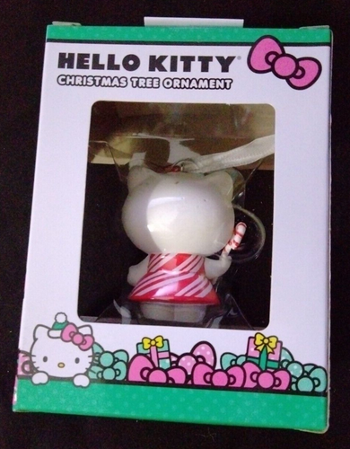 HELLO KITTY Peppermint CANDY CANE DRESS Christmas Ornament HALLMARK New SANRIO - Picture 4 of 19