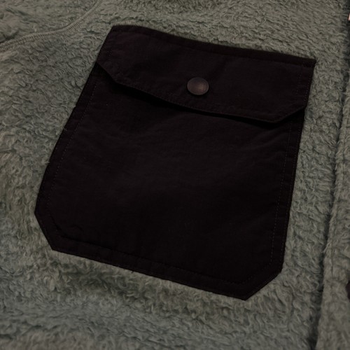 New Outerknown Skyline Fleece Sherpa Shirt Jacket Mens Small Turquoise Teal $178 - Picture 5 of 12