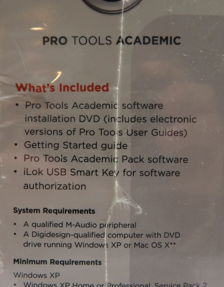 NEW Pro Tools Academic Pack Software For Qualified M-Audio Peripherals | SEALED - Image 4 of 4