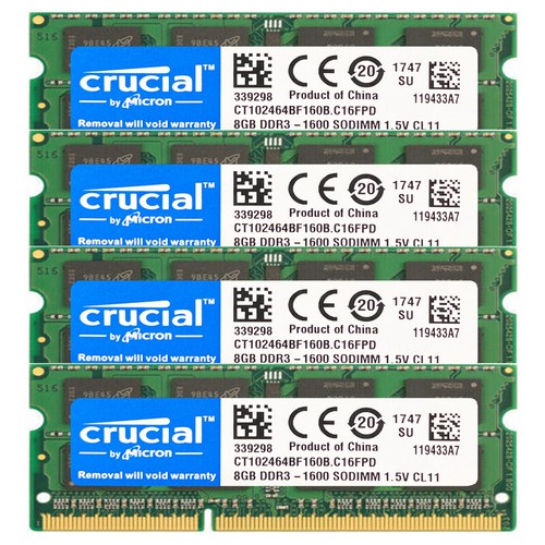 CRUCIAL DDR3 4GB 8GB 16GB 32GB 1066 1333 1600 Laptop SODIMM 204Pin Memory RAM - Picture 28 of 28