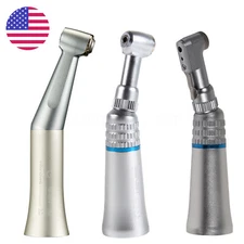 NSK Style Dental Slow Low Speed Contra Angle Handpiece Push Button E-type Attach