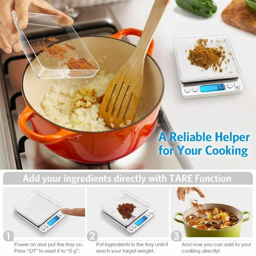 Kitchen Scale Electronic Food Weighing Digital Scale Postal 3000g x1g - Picture 4 of 10