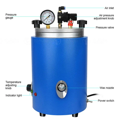 110V Round Wax Injector Wax Casting Machine Jewelry Tool Wax Molding 500W - Picture 6 of 7