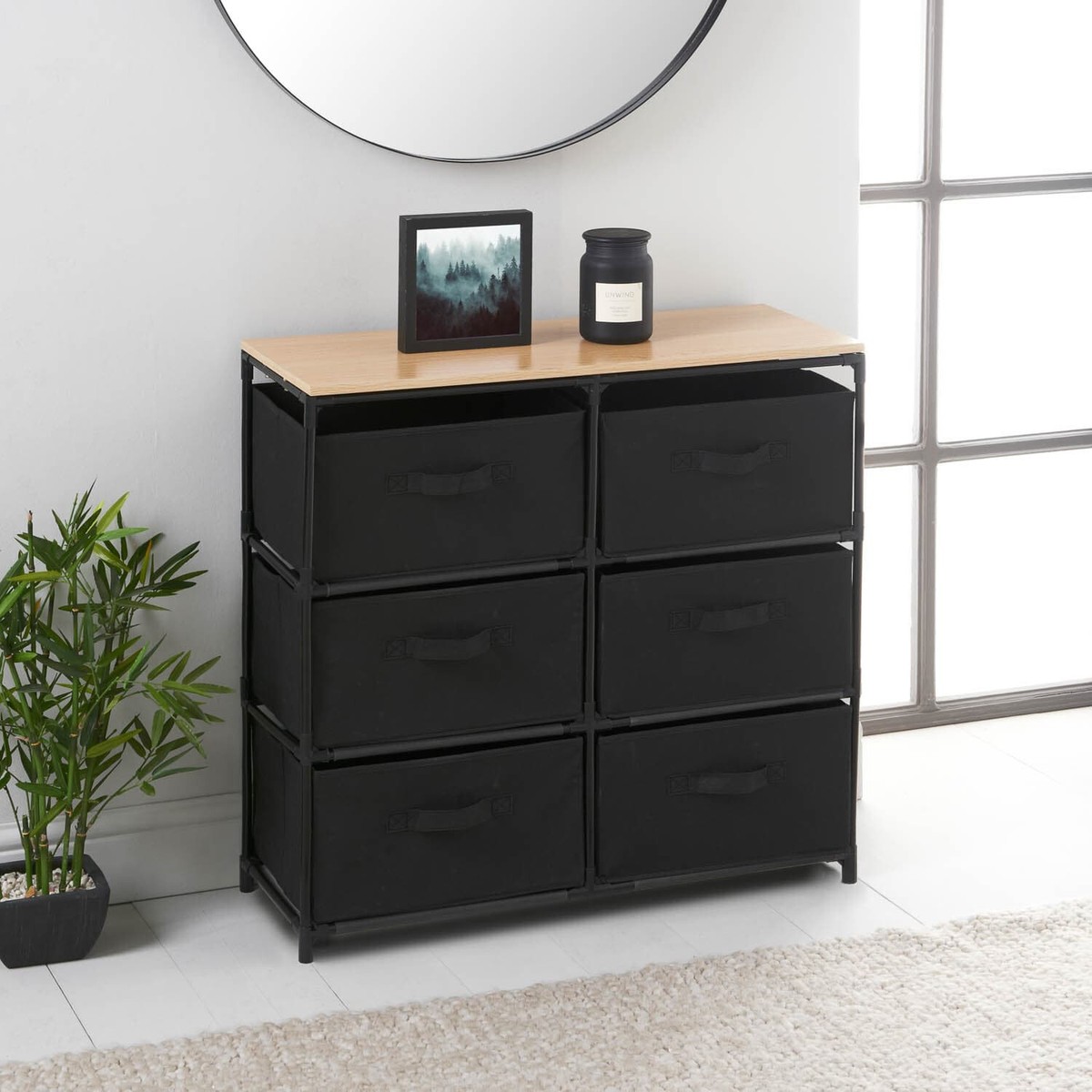 6 Drawer Chest Multipurpose Storage Unit Ideal Storage Unit For Office Home Room