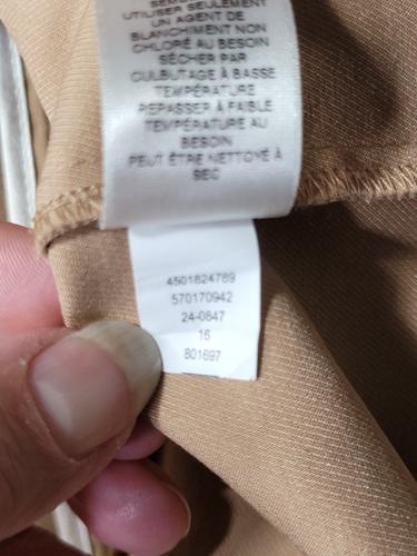 White House Black Market Tan Utility Belted Military Stretch Jacket Size 4 - Picture 13 of 13