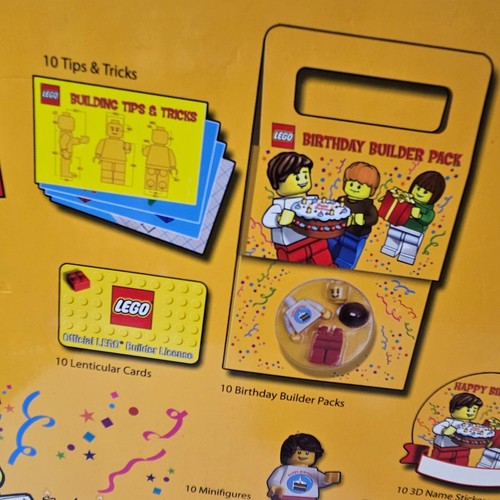 Vintage Lego Birthday Party Kit 852998 Set for 10 Guests COMPLETE set Retired - Picture 8 of 14