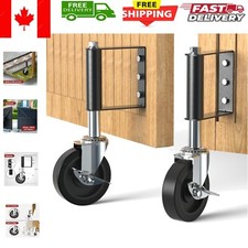 Durable Spring-Loaded Gate Casters for Heavy Gates – Easy Floor Mount
