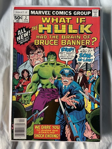 WHAT IF... #2 (1976 Marvel) 1. Serie Hulk Had The Brain Of Bruce Banner - Bild 1 von 10