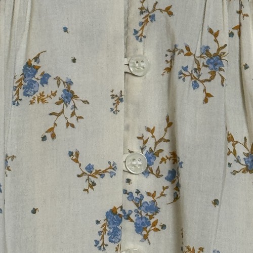 Free People Paloma Printed Romantic Blouse Tea Combo Cream/Blue NWT Sz S - Picture 5 of 16