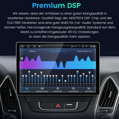 Für Hyundai IX35 Tucson 09-2015 Carplay Android 13 Autoradio GPS Navi BT 4+64G - Bild 11 von 15