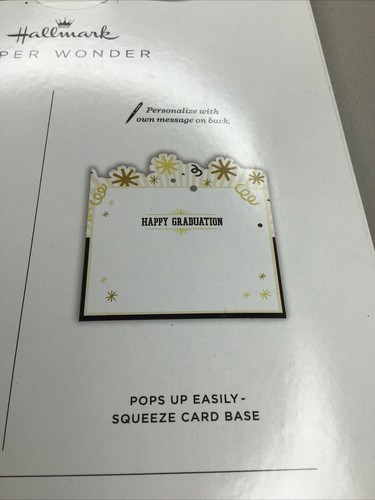 2 Hallmark GRADUATION Congrats GIFT CARD MONEY CHECK Paper Wonder 3D POP UP Card - Picture 6 of 7