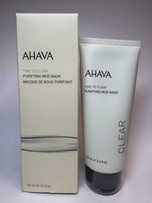 AHAVA Time To Clear Purifying Mud Mask 3.4 oz Full Size ~ NEW/NIB/Sealed