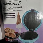 Brentwood Waffle Cone Maker Blue, Round 750w TS-1405BL