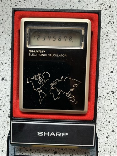 Taschenrechner/Uhr/Stoppuhr Sharp CT-550 Original Verpackung - Afbeelding 4 van 5