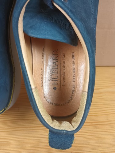 Samuel Hubbard Herren 'Free' Marineblau Nubuk Leder Freizeit Oxford Schuh/Vibram Sohle - Bild 10 von 10