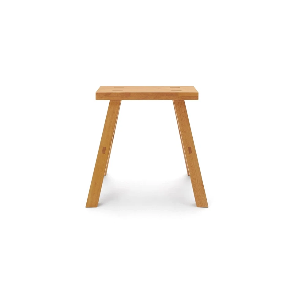 MUJI Rubber Wood Bench Stool Small Width 43 x Depth 14cm Compact Size From JAPAN - Image 3 of 4