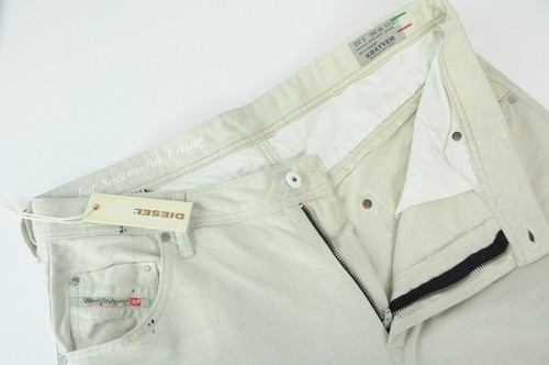 Diesel D. N. a.Krayver Regular Slim-Carrot 0828f Vaqueros Hombre W36/L32 Lino - Imagen 4 de 9