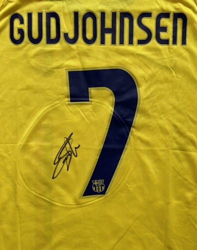 EIDUR GUDJOHNSEN HAND SIGNED BARCELONA 2008/09 SHIRT + EXACT PROOF 2 - Picture 2 of 2