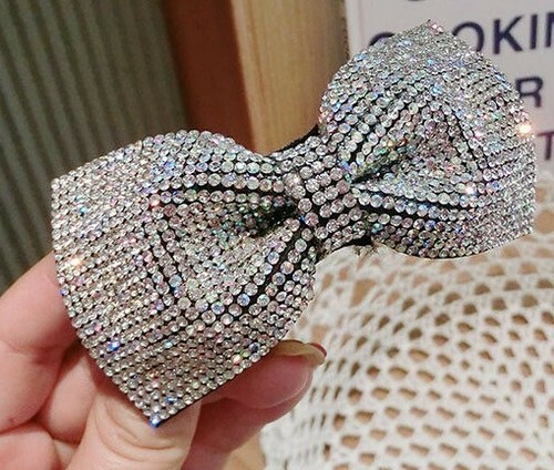 1 pcs Luxury Crystal Gemstone Hair Clips Large Hair Barrettes - Picture 7 of 10
