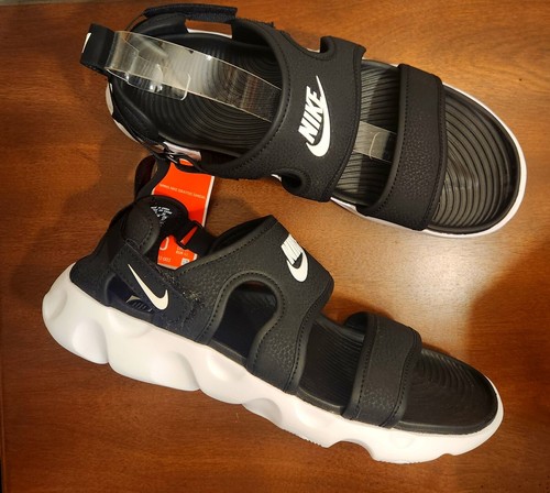 NIKE OWAYSIS Sandal Black/White Women's Size 10 [CK9283-002] Brand New - Picture 1 of 10