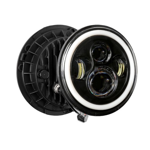 Pair 7" 300W LED Headlight Hi/Lo Beam DRL Lamp For Jeep Wrangler CJ JK LJ 97-18 - Picture 11 of 12