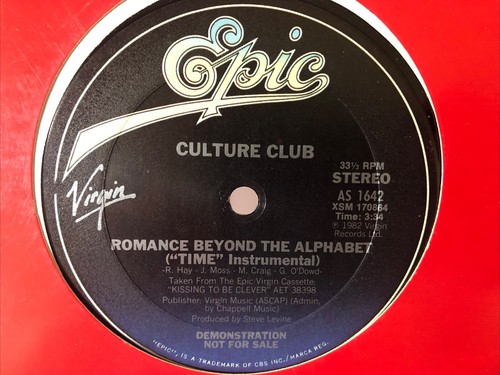NICE NM Culture Club Time AS 1642 Promo Single 12in Vinyl Record Album - Picture 3 of 4