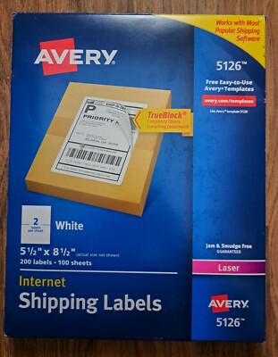 Avery Shipping Labels 5126 | eBay