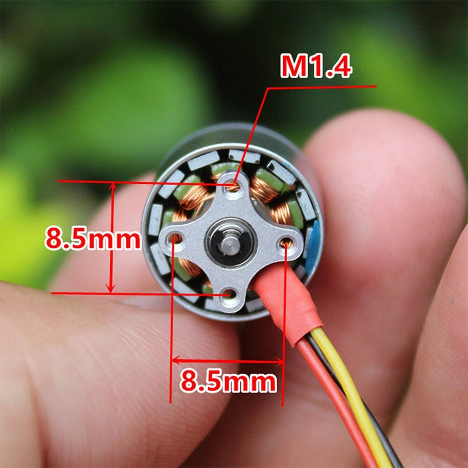 Mini 1104 Brushless Motor 14mm 4300kv for 1S-3S RC Drone FPV Racing Quadcopter - Image 3 of 4