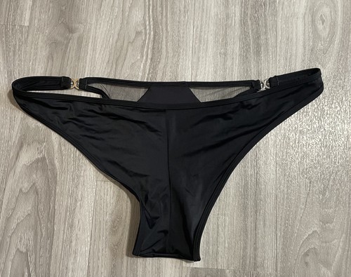 Ann Summers Sunkissed Brazilian Bikini Bottoms Size 18 Black /Diamanté RRP £16 - Picture 3 of 10