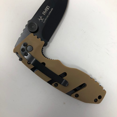 6803DZ CRKT Ryan Seven VSOP Folding Tactical Knife Black Tan MIB Plain Edge - Picture 7 of 9