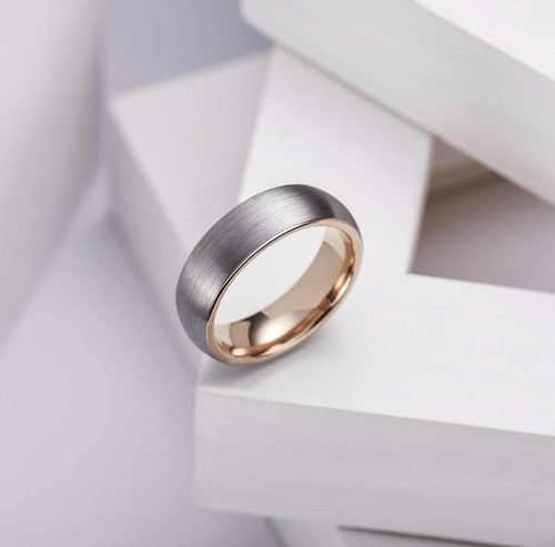 King Will Duo Unisex 5mm 6mm 7mm 8mm Classic Black Rose Gold/Blue - 第 2/7 張圖片