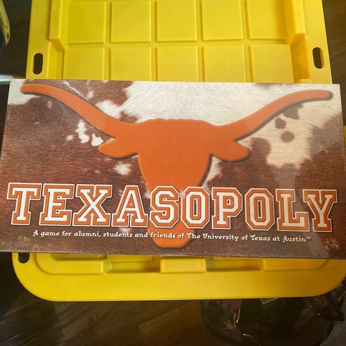 New Sealed TEXASOPOLY UNIVERSITY TEXAS AT AUSTIN MONOPOLY BOARD COLLEGE GAME - 第 1/11 張圖片