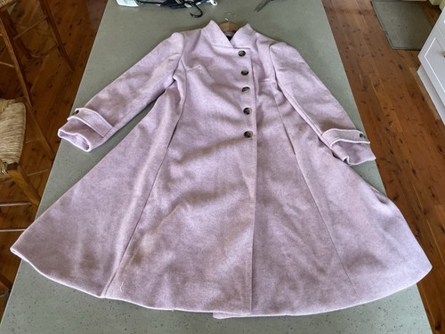 BNWT Caroline Morgan Cosy Pink Winter A Line Knee Length Coat Jacket Size 16 NEW - Picture 12 of 23