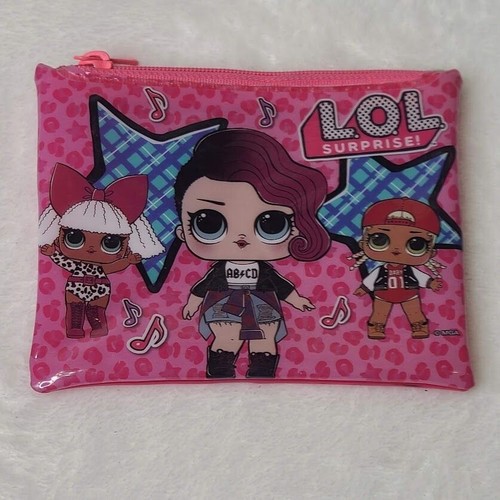 LOL Surprise Pink Coin Purse Zipper Wallet 4x5 inch Pouch Punk & Rocker Girls - Picture 9 of 9