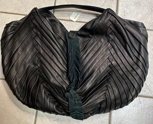 ELIE TAHARI Mira Tote-Purse Large All Leather Design w/Tags Black Awesome Find - Picture 5 of 24
