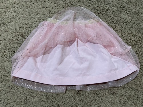 HANNA ANDERSSON Girls TUTU SKIRT SOFT TULLE PINK GOLD Sz 80 CM US 18-24mos - Picture 3 of 8