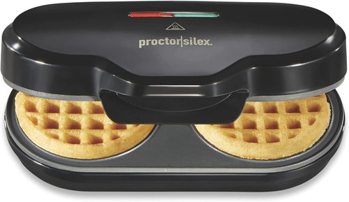 Mini Double Waffle Maker - Nonstick, 4” Grids, Chaffles & More, Fast & Compact - Picture 8 of 8