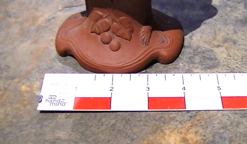 Seltene japanische rote Ton TOKONAME Ware Vase erhöht Drache repariert Chip - Bild 18 von 21