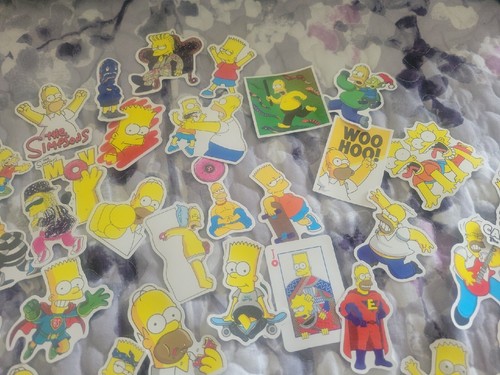 50 pz adesivi skateboard Simpson vinile laptop decalcomanie sticker droga lotto - Foto 5 di 13