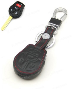 Leather Case Cover Holder For Nissan Altima Versa Sentra Remote Key 4