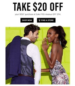 Saks-Fifth-Ave-OFF-5TH-Coupon-20-off-150-Exp-Aug-12-2019-CLICK-HERE