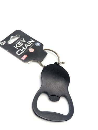Ohio State Buckeyes Bottle Opener Keychain - Black - Carbon Fiber Look - Picture 2 of 2