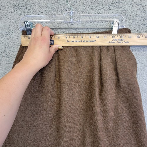 Executive Suite Wool Skirt Women’s S Brown Plaid Academia Lot 2 Secretary Tweed - Picture 4 of 21