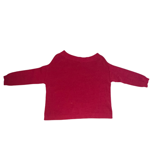 Torrid Pullover Damen 2X Schulterfrei Rot Preppy Gerippt Freizeit Boho Sweatshirt - Bild 7 von 11