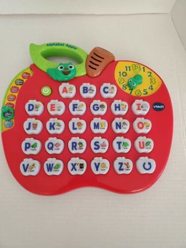 VTech Alphabet Apple Interactive Electronic Toy Learning System Tested Working - Picture 4 of 9