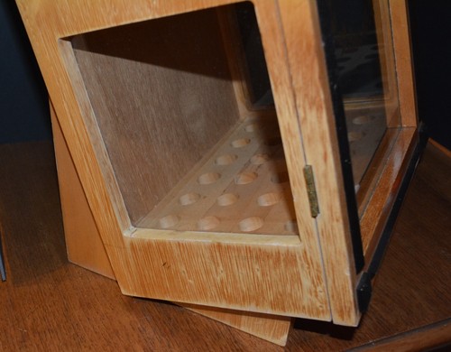 Vintage zigarrenhumidor holz *fasst 48 zigarren * torpedo premium zigarren - Bild 10 von 15
