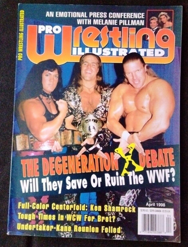 Revista PWI PRO WRESTLING ILLUSTRATED ABRIL 1998 Degeneration X WCW WWF WWE - Imagen 5 de 5