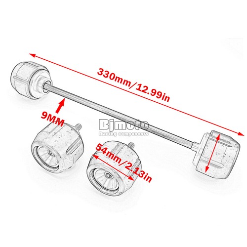 CNC Rear Front Axle Fork Slider Wheel Protector For RC390 2022-2023 Black - Bild 3 von 11