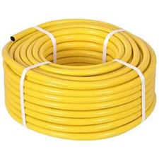 EXTRAFLEX YELLOW REINFORCED GARDEN HOSE | PVC | WATER PIPE | x2 HOSE CLIPS