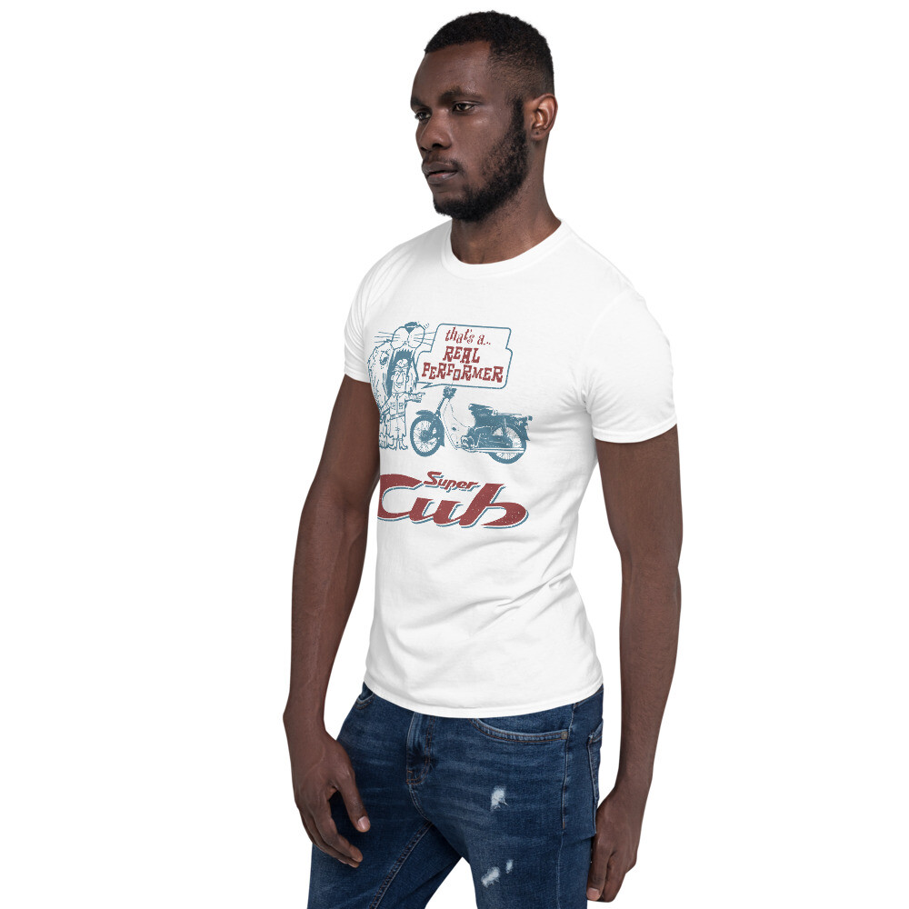 Tシャツ・カットソー HONDA MOTORCYCLE Super Cub Short Sleeve White Honda Super Cub vintage 1961 ad Unisex T-Shirt | eBay